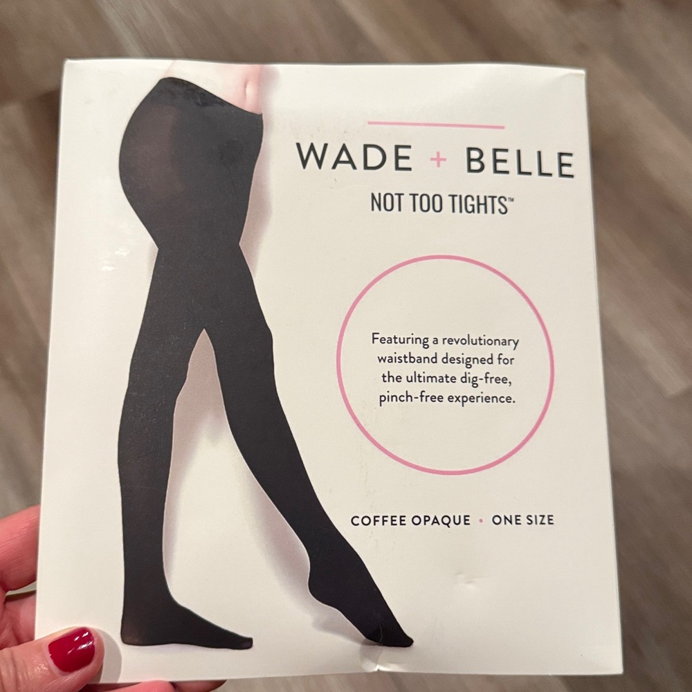 Wade & Belle Not Too Tights OS Coffee Opaque